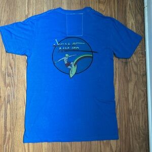 Vintage Aviator Nation tshirt - size large blue v neck